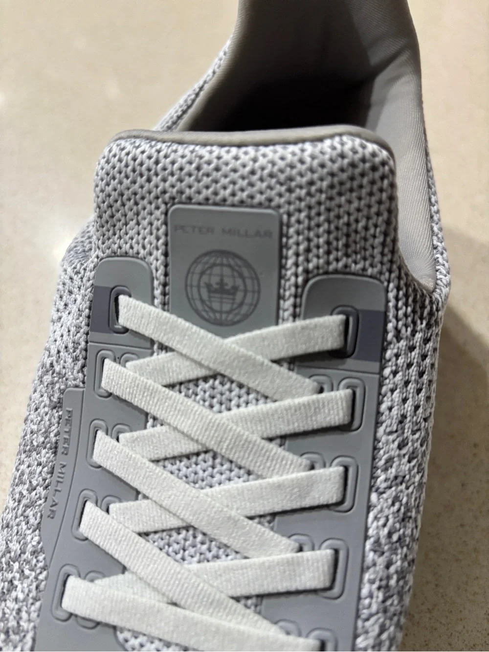 Peter Millar Hyperlight Apollo Knit Shoes Gray - Men's Size 9